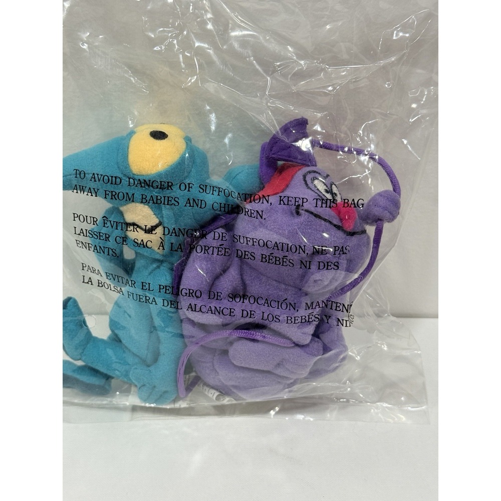 Hercules Pain and Panic Disney Store Bean Bag Plush Set of 2 Vintage Sealed